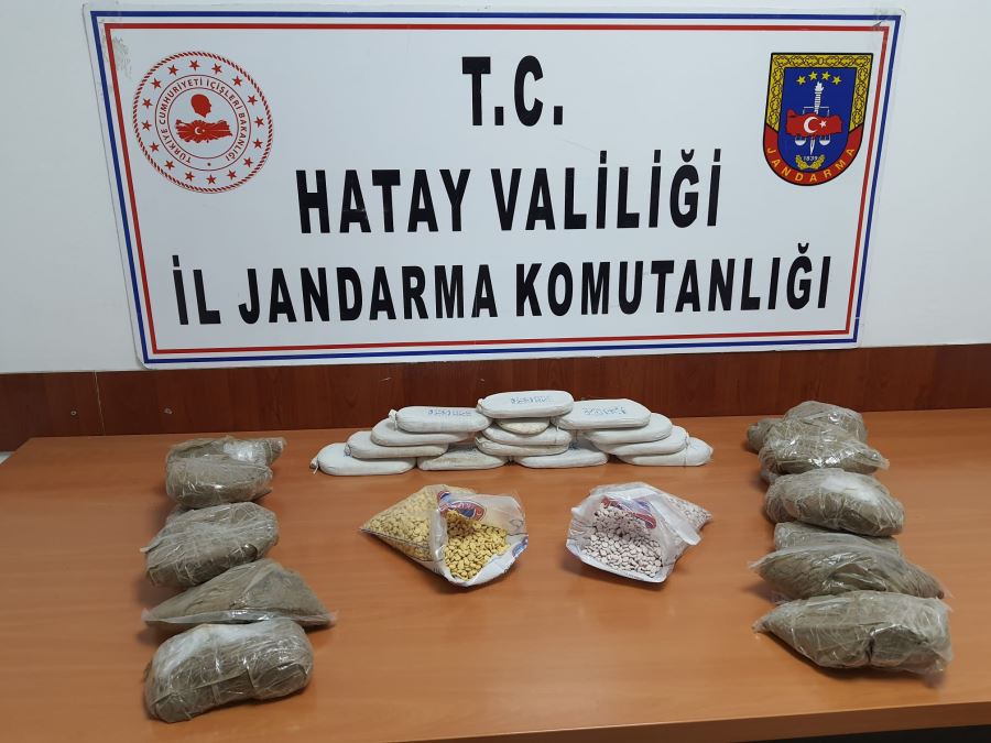 HATAYDA UYUŞTURUCU MADDE KAÇAKCILIGI YAPAN ŞAHISLAR YAKALANDI 