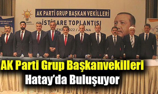 AK Parti grup başkanvekilleri Hatay’da buluşuyor  