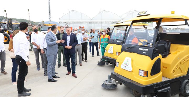 HATAY PARKLARINI ELEKTRİKLİ ARAÇLAR TEMİZLEYECEK