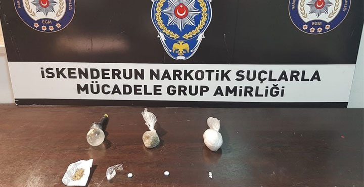 İSKENDERUNDA 3 AYRI UYUŞTURUCU OPERASYONU