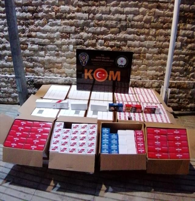 Hatay`da 85 kilo kaçak nargile tütünü ele geçirildi